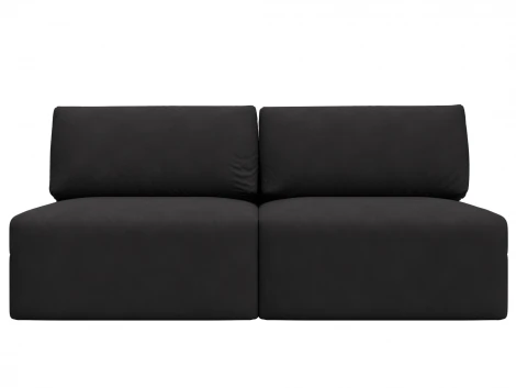 Диван прямой модульный Лига-060 НПБ (ЛДСП,Брус,Фанера/Пластик/Замша/Коричневый) Лига Диванов 129466