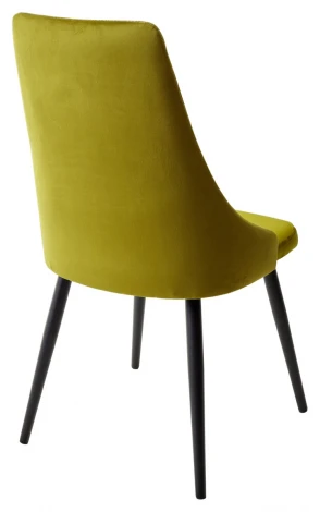 Стул Руссо Riviera 36 Олива, велюр / черный каркас