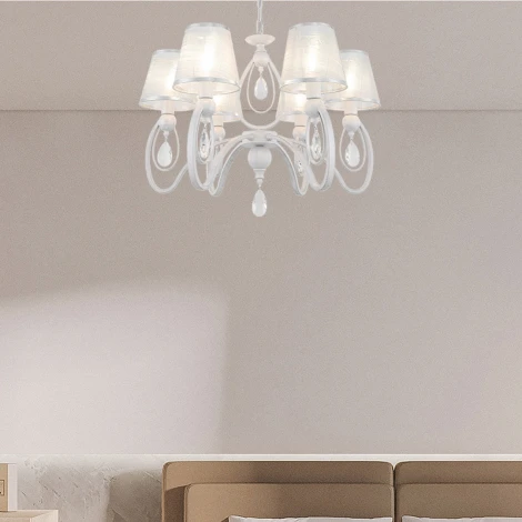 Подвесная люстра Arte Milano AM347203 347203/6 WT+SL (220V, подвески, на цепи)