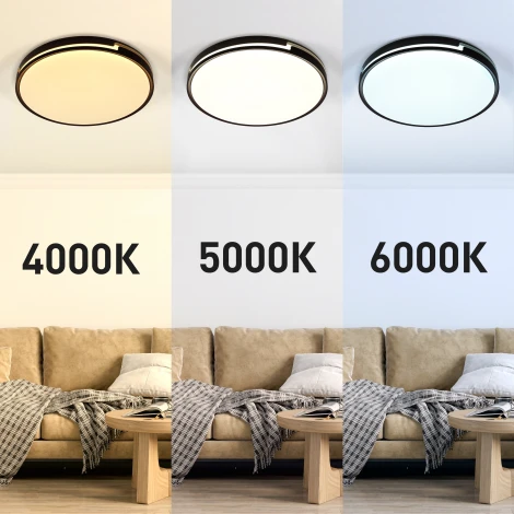 Потолочный светильник круглый светодиодный с пультом регулировкой цветовой температуры и яркости ЭРА SPB-6-70-RC Sance (220V, круглые)