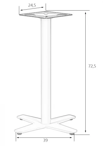 Подстолье обеденное DOBRIN STELLA WHITE