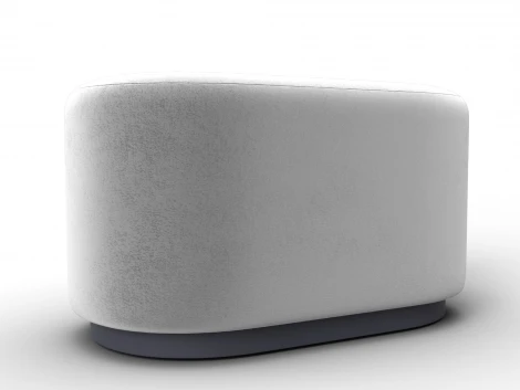 Пуф 007 (ДСП,Фанера/Пластик/Велюр/Молочный) Лига Диванов 132377