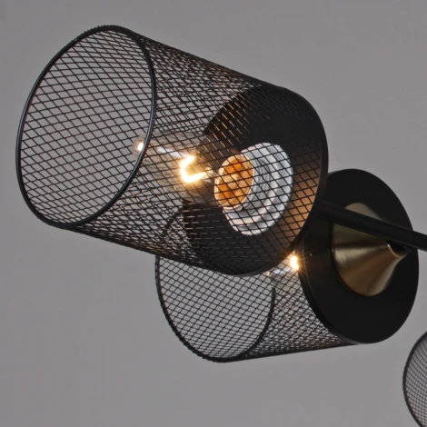 Подвесная люстра на штанге Reluce 38460-0.3-06 BK+COPPER