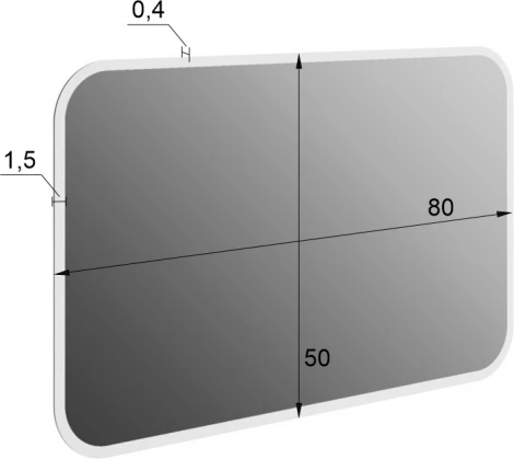 Зеркало Фортуна 3 Mebelson (Зеркало/Белый) арт.172547,0133