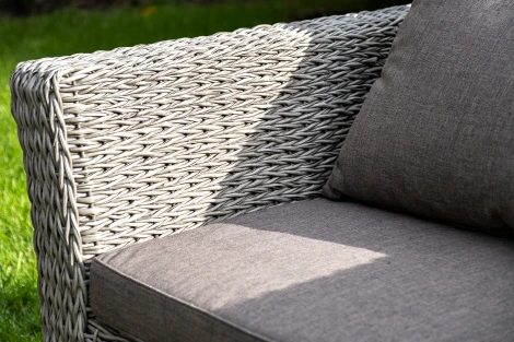 Кресло из искусственного ротанга (гиацинт), цвет серый 4SIS Капучино YH-C1130W-3-TW graphite