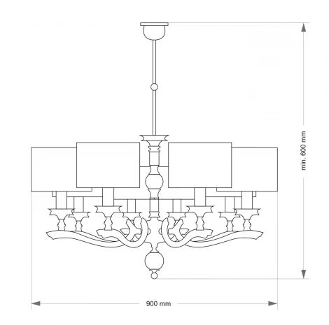 Потолочная люстра Tivoli TIV-ZW-8(N) (220V)