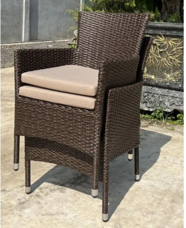 Плетеное кресло AM-196B Brown (Искусственный ротанг/Коричневый) Afina