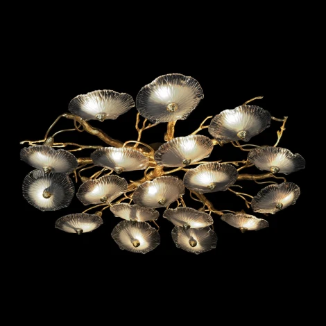 Потолочная люстра Loft It Bloom 10352/1000C AB (220V, цветы, ветки)