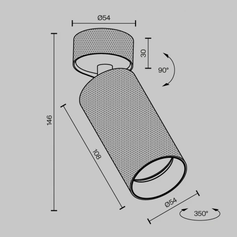 Потолочный спот Maytoni Artisan C082CL-01-GU10-B (220V, круглые)