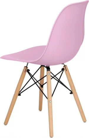 Обеденный стул Frank-Spacer ОГОГО Обстановочка! (Пластик,Массив дерева/Розовый) арт.920368