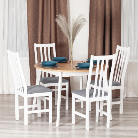 Стул SWEDEN (комплект) (Шпон/Белый,Серый) Tetchair арт.21624