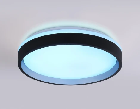 Потолочный светильник RGB круглый светодиодный с пультом Ambrella ORBITAL FZ604 (220V, круглые)