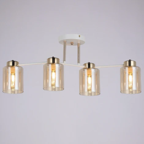 Потолочная люстра на штанге ILLUMICO IL6111-4COU-79 WH GD Qui (220V)