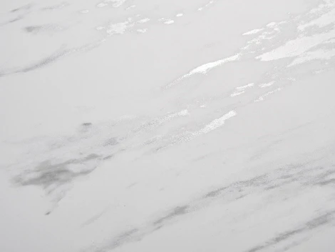 Стол CREMONA 140 KL-99 Белый мрамор матовый, итальянская керамика / черный каркас М-City