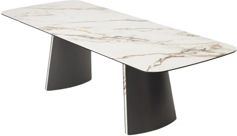 Стол VALDEMAR 180 KL-188 итальянская керамика, стекло/ каркас темно-серый/Kl-188, ®DISAUR (арт.626М05800)