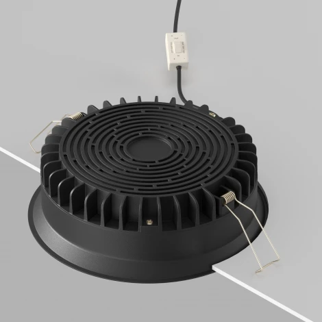 Встраиваемый светильник 24W Maytoni Okno DL055-24W3-4-6K-B (LED, 220V, круглые, IP44)