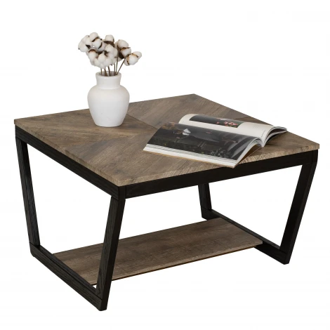 Стол журнальный BeautyStyle 32 дуб крымский состаренный/венге Mebelik 009406