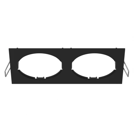 Рамка для двух встраиваемых светильников Lightstar Intero, прямоугольник, черный
