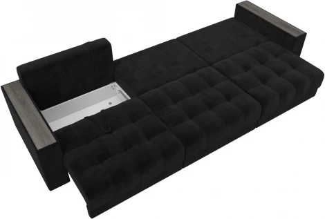 Диван прямой с декором Лига-049 НПБ Лонг Лига Диванов (Велюр) арт.128426