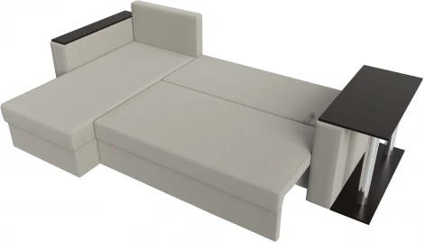 Диван угловой Атланта Лайт левый угол (Бежевый/Рогожка) Лига Диванов арт.121162L