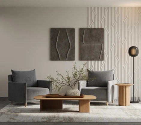 ЛУЧШИЙ ДРУГ Кресло серое D1 furniture арт.AAA42130001
