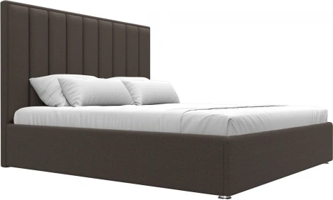 Кровать интерьерная Афродита 180 (Коричневый/Рогожка) Лига Диванов арт.123056