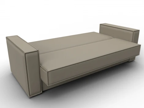 Диван-книжка Куба (ДСП,ЛДСП/Пластик/Экокожа/Бежевый) Лига Диванов 127449