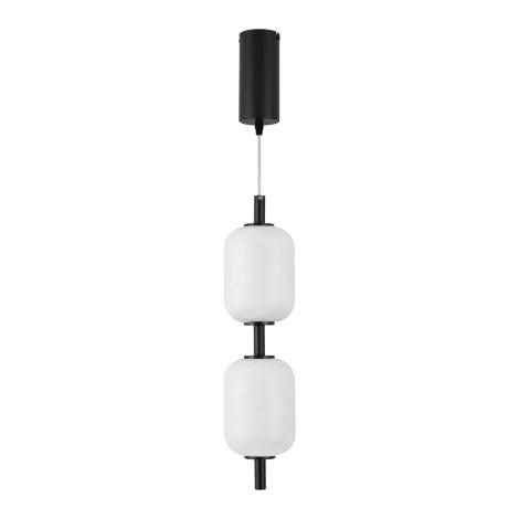 Подвесной светильник SP-CARAMELA-HANG-R120-7W Warm2700 (BK, 300 deg, 230V) (Arlight, IP20, Натуральный шелк) 056886