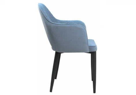 Обеденный стул на металлокаркасе Woodville Vener light blue 11705