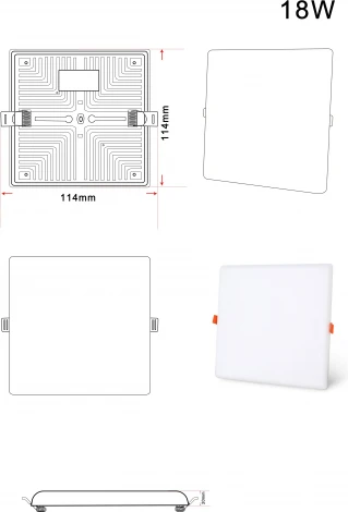Встраиваемый светодиодный светильник Zortes Cloud ZRS.57794.18