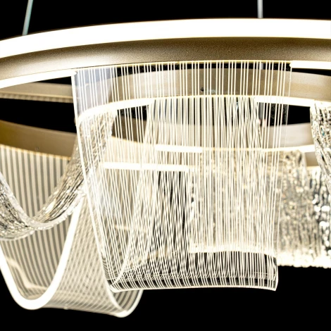 Подвесной светильник светодиодный с пультом с регулировкой цветовой температуры LED4U LED4U L7706-460 GD