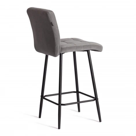 Полубарный стул Medeo/Медео Tetchair (Металл,Велюр/Серый) арт.24917