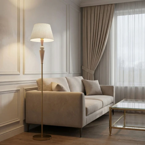 Торшер с декором из керамики Eurosvet Teja 109014