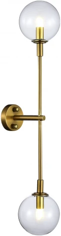 Бра ST Luce Chieti SL1506.201.02 Золотистый/Прозрачный G9 2*5W (220V, шарики)