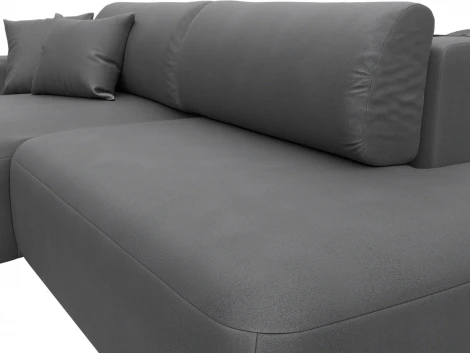 Диван угловой Лига-036 НПБ Модерн левый угол Лига Диванов (Замша) арт.127781L