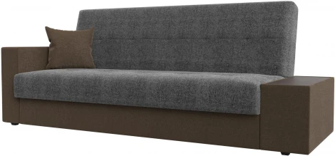 Диван-книжка Лига-020 стол справа (Серый,Коричневый/Рогожка) Лига Диванов арт.118530