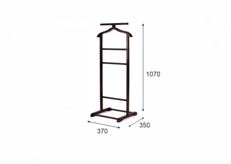 Вешалка костюмная В 6Н махагон от фабрики Mebelik
