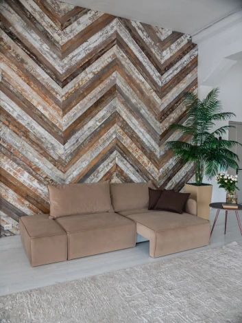 ПОРТЛЕНД  Диван прямой с банкеткой бежевый D1 furniture арт.AAA41669001