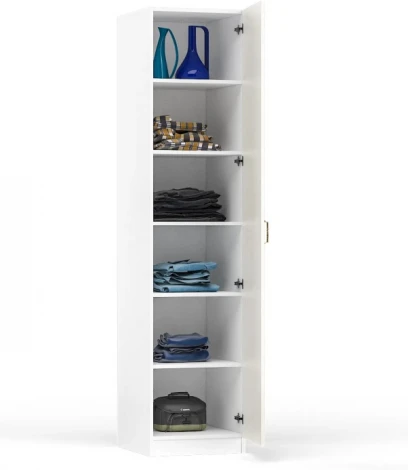 Шкаф-пенал Mobi Ливерпуль белый / ясень ваниль 357762