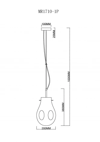 Подвесной светильник MyFar Eye MR1710-1P (220V)