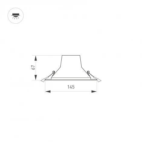Встраиваемый точечный светильник Arlight 032432 (LED, 220V, круглые)