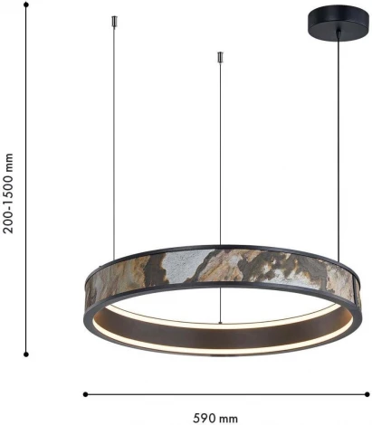 Подвесная люстра Favourite Lago 4598-1P (LED, 220V, на тросе, круглые)