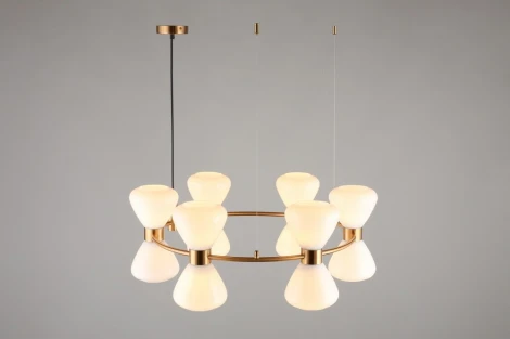 Подвесная люстра Omnilux Trevasco OML-59603-12 (220V, на тросе)