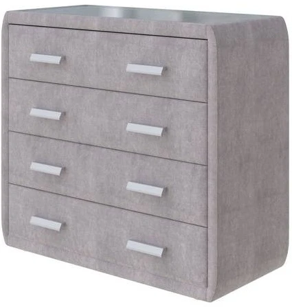 PROxSON Комод Soft Mebel (Ткань: Велюр Лофти Серый) 101x48