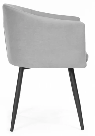Стул на металлокаркасе Woodville Валета серый / черный