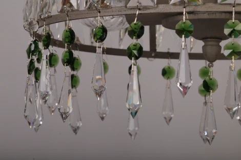 Подвесная люстра Abrasax L.7391-5GR (GREEN) (220V, на цепи)