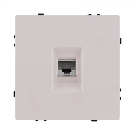 Розетка Ethernet RJ45 кашемир матовый Kollinger Eclipse EC-017CM