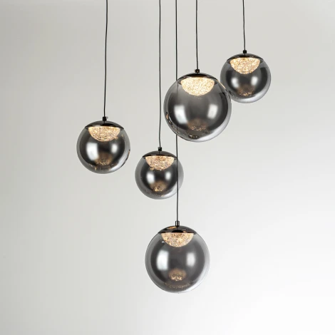 Подвесной светильник светодиодный с пультом с регулировкой цветовой температуры Modelux ML.2338.5 BK