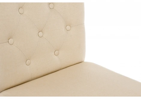 Обеденный стул Woodville Menson white / fabric сream 11024