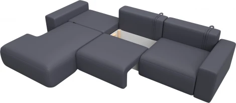 Диван угловой Лига-036 НПБ Классик Лонг левый угол Лига Диванов (Экокожа) арт.127793L